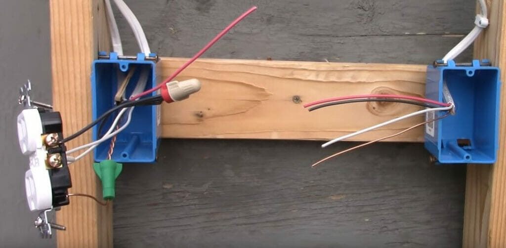 Splice the two hot wires by putting a wire cap over their ends
