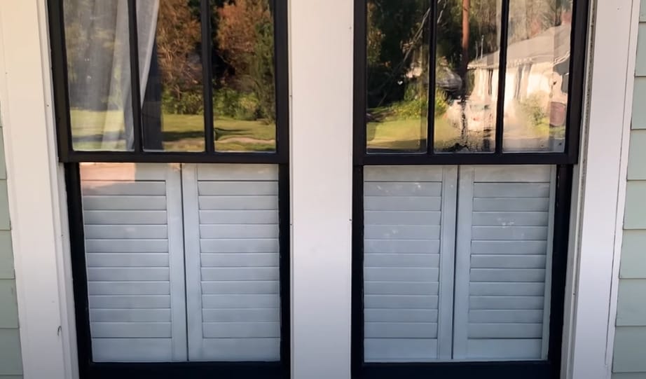 A window with blinds