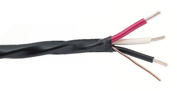 A stripped 10-gauge wire
