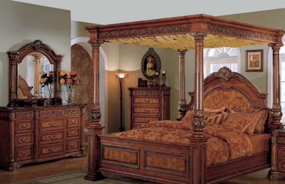 A renaissance inspired bedroom