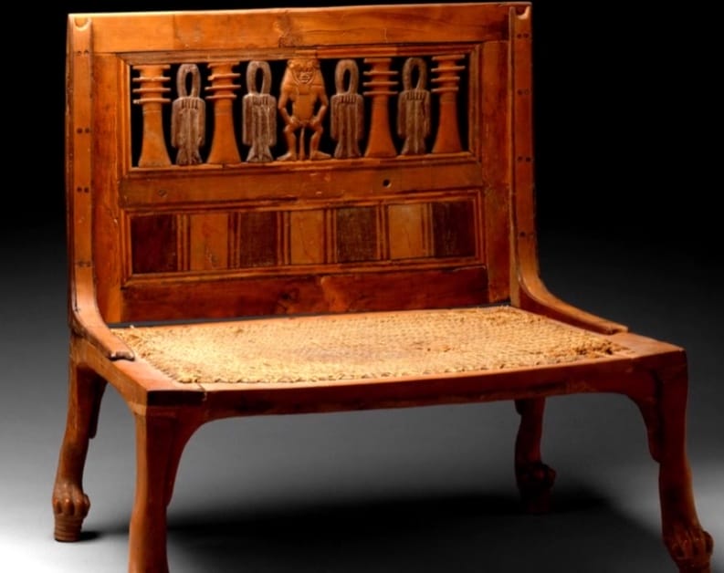An ancient egyptian upholstery