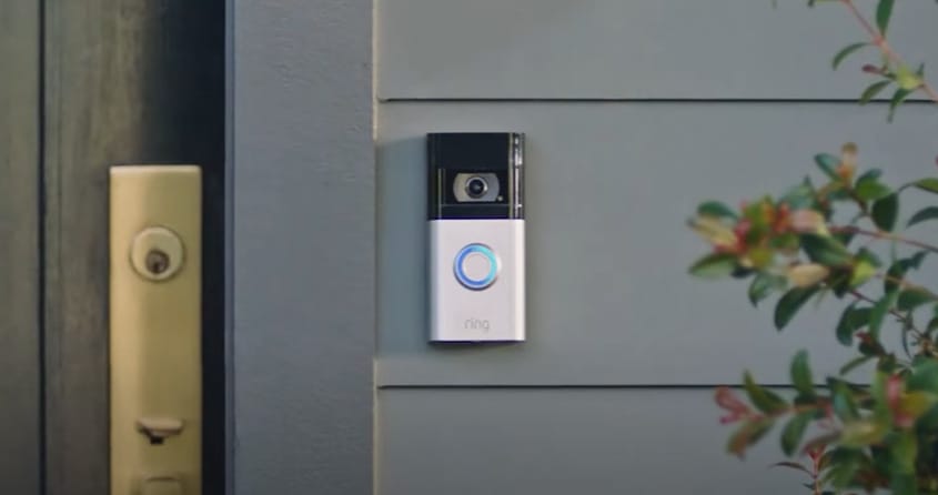 A doorbell camera