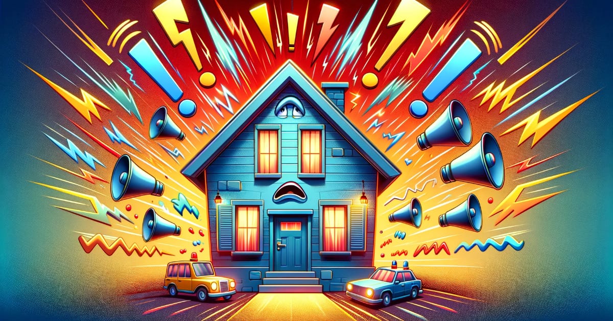 An illustration of a home lighted with icons