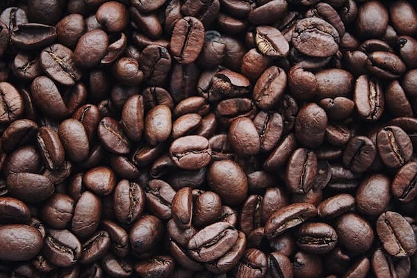 A close up image of fresh coffee beans