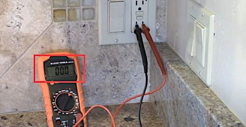 A multimeter is used to determine if a GFCI outlet is functioning properly