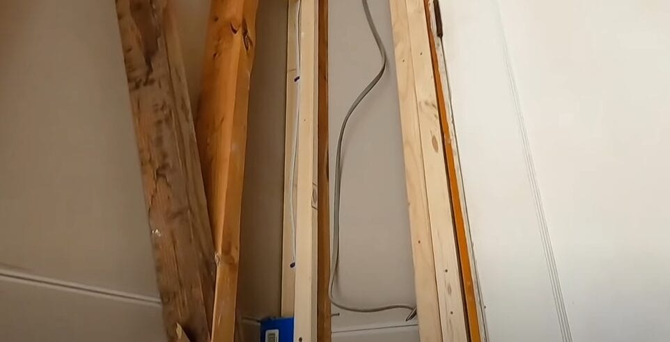 Wires on the attic studs