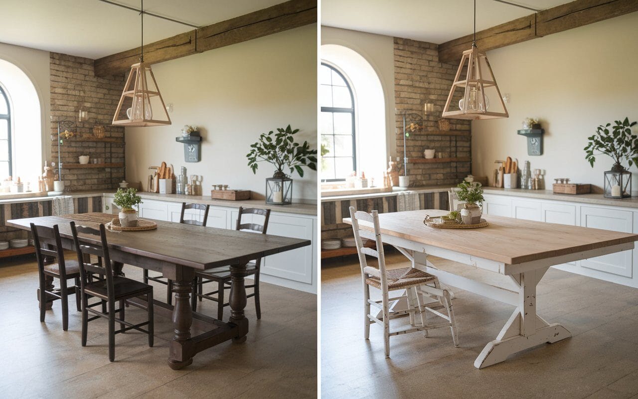 DIY Farmhouse Kitchen Table (Build, Style & Save)