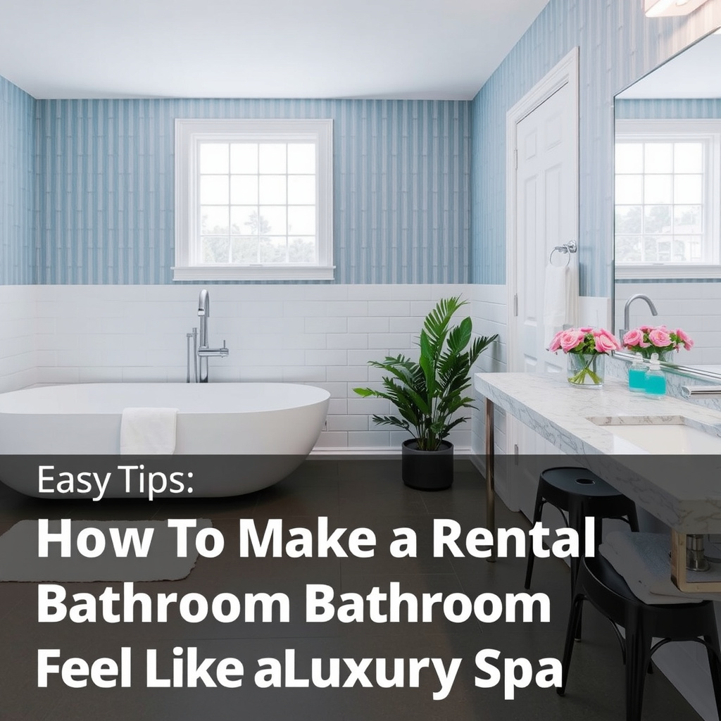 How to Make a Rental Bathroom Feel Like a Luxury Spa (Easy Tips)