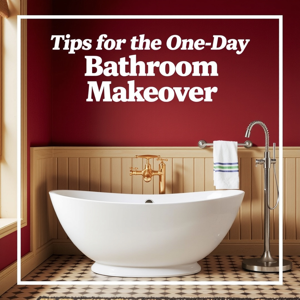 Tips for Your Own One-Day Bathroom Makeover
