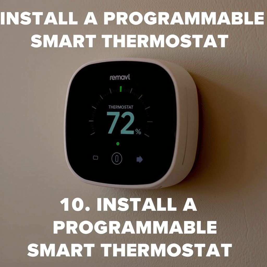 10. Install a programmable smart thermostat