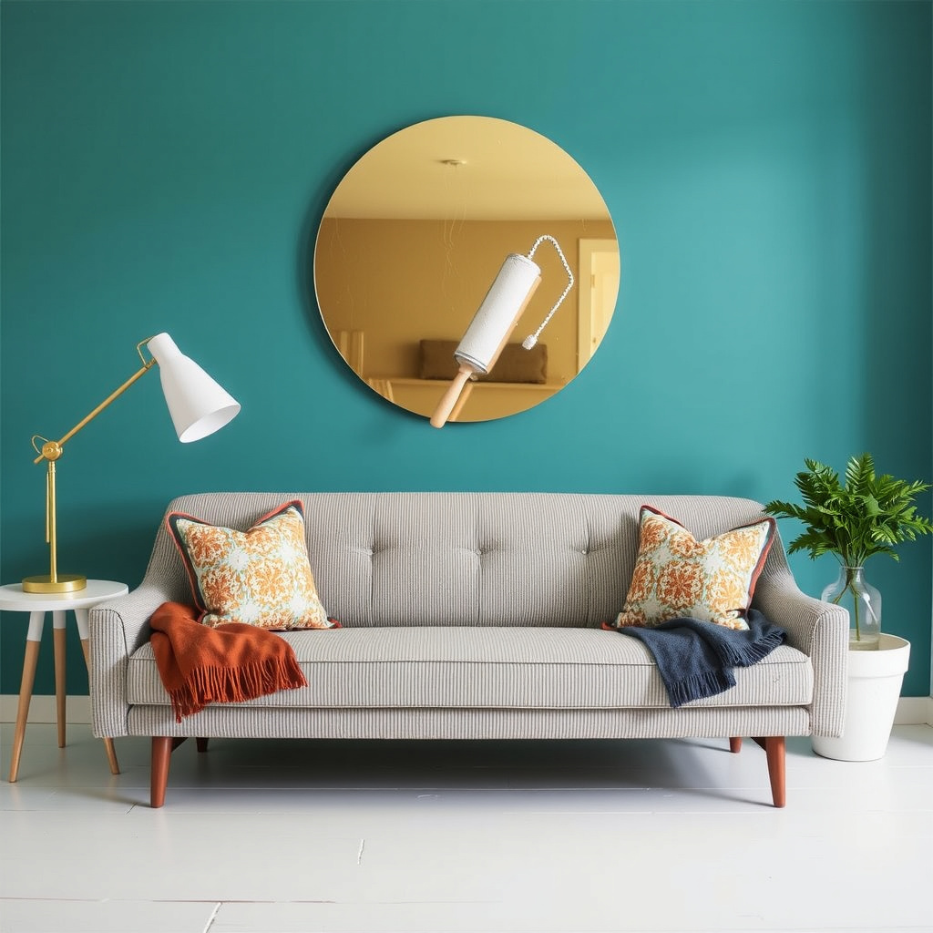 5. Paint an accent wall with bold color