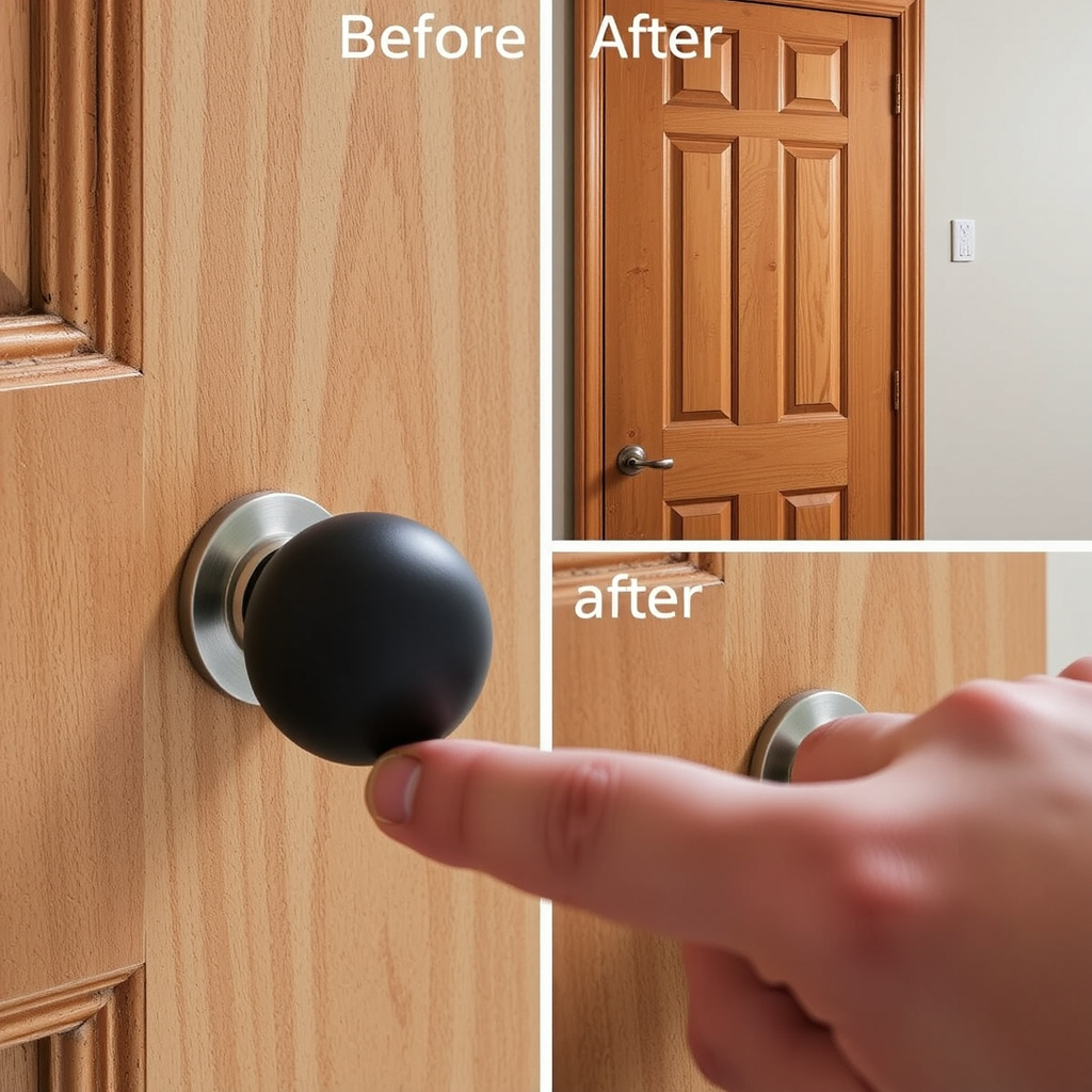 9. Swap out dated door handles and knobs