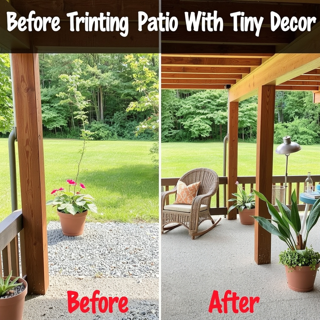 Insane Before & After: Transforming a Tiny Patio with DIY Decor (Easy Steps & Ideas)