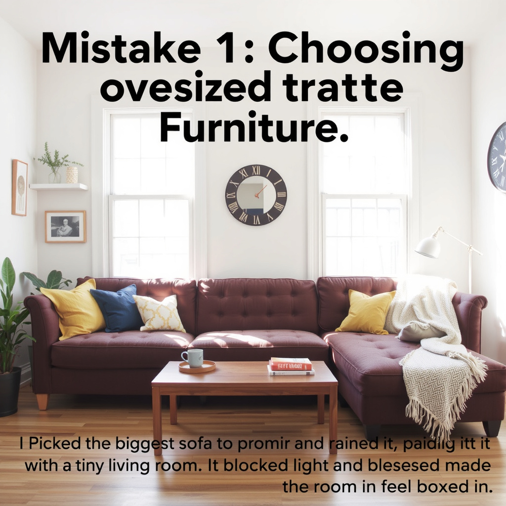 Mistake 1: Choosing Oversized Furniture