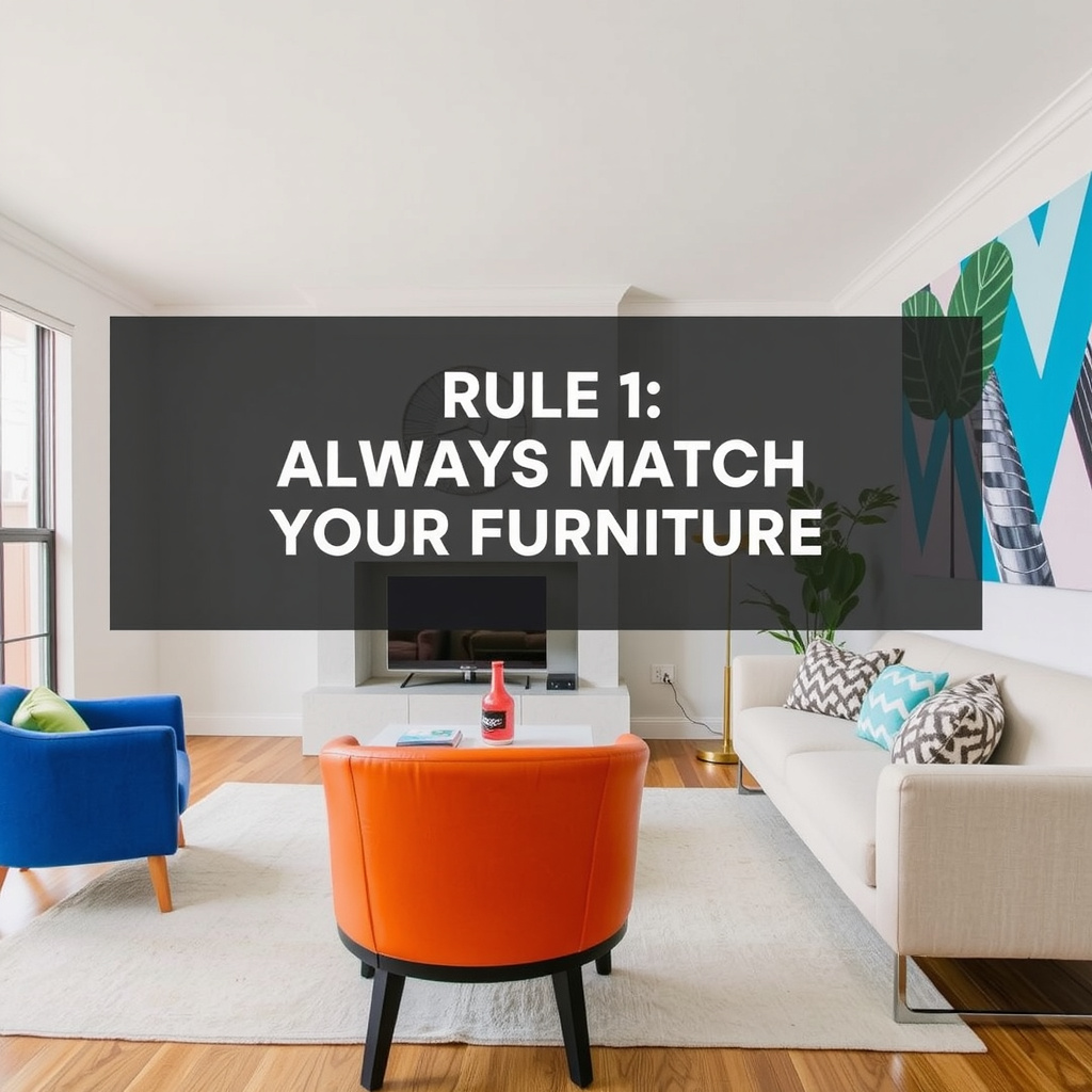 Rule 1: Always Match Your Furniture