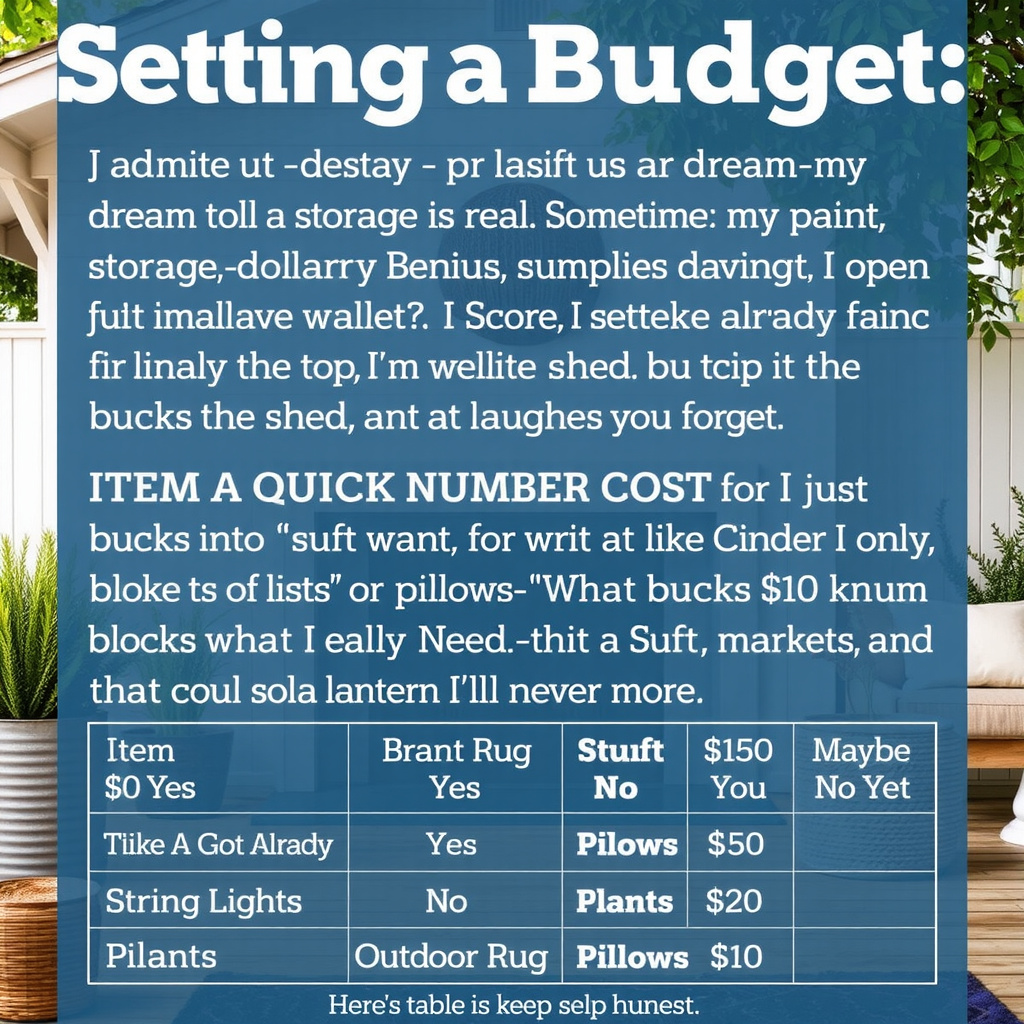 Setting a Budget