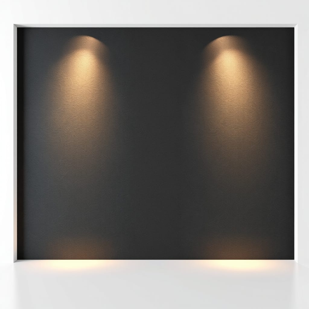 Balance Dark Walls With Lighting And Texture