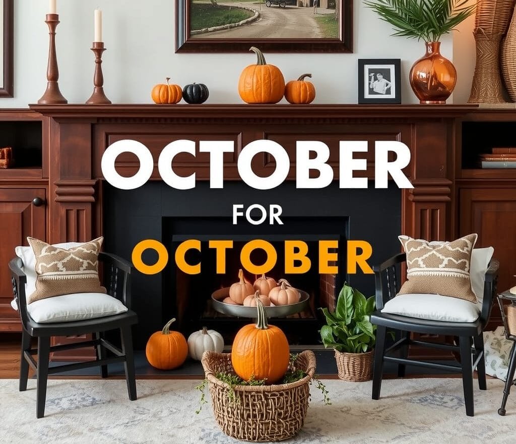 How to Style Your Mantel for October (Beyond Pumpkins)