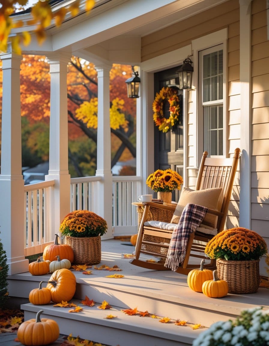 DIY Porch Makeover Ideas That Shine in Autumn Light (Simple Tips)