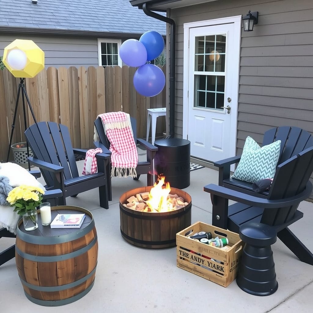 Outdoor Fire Pit Lounge Styling For Chilly Evenings