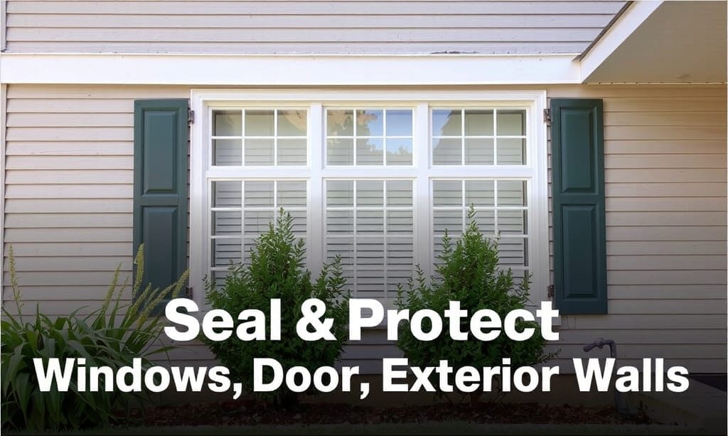 Seal and Protect Windows, Doors, and Exterior Walls