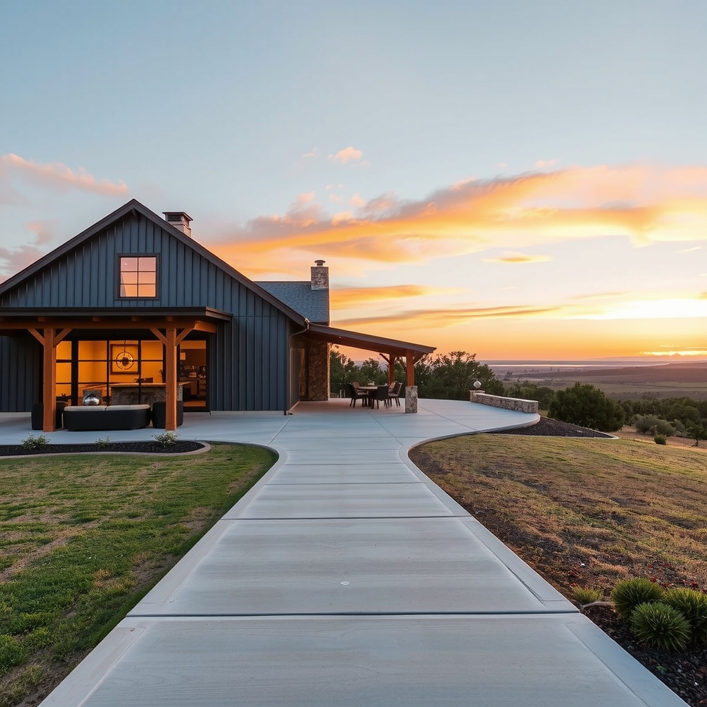 1. A Modern Hill Country Barndominium With Panoramic Views