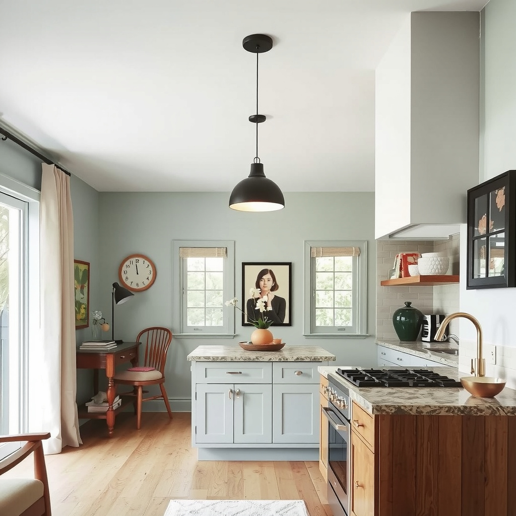 5) Install statement pendant lighting in key rooms.