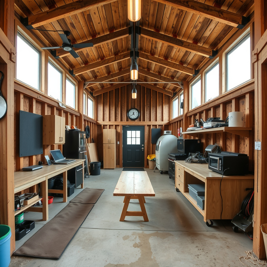5) Spacious Multi-Use Workshops and Garages