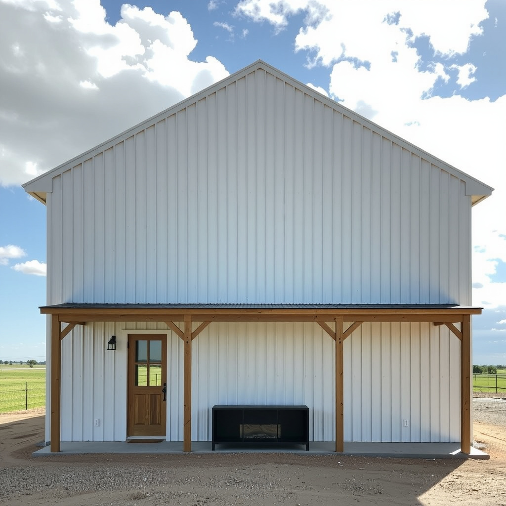 5. A Minimalist West Texas Barndominium Built For Wide-Open Living
