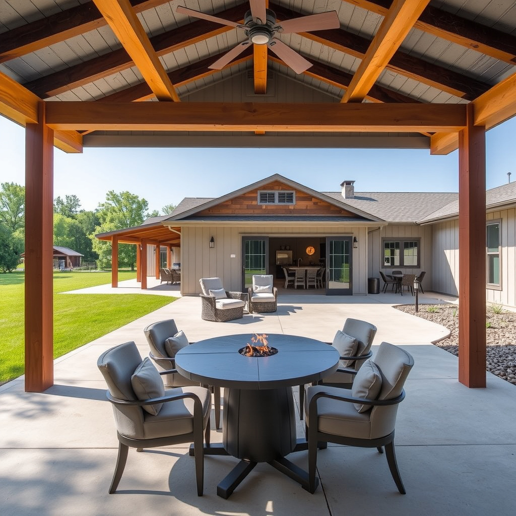 6. A Lake-Adjacent Barndominium Designed For Indoor-Outdoor Entertaining