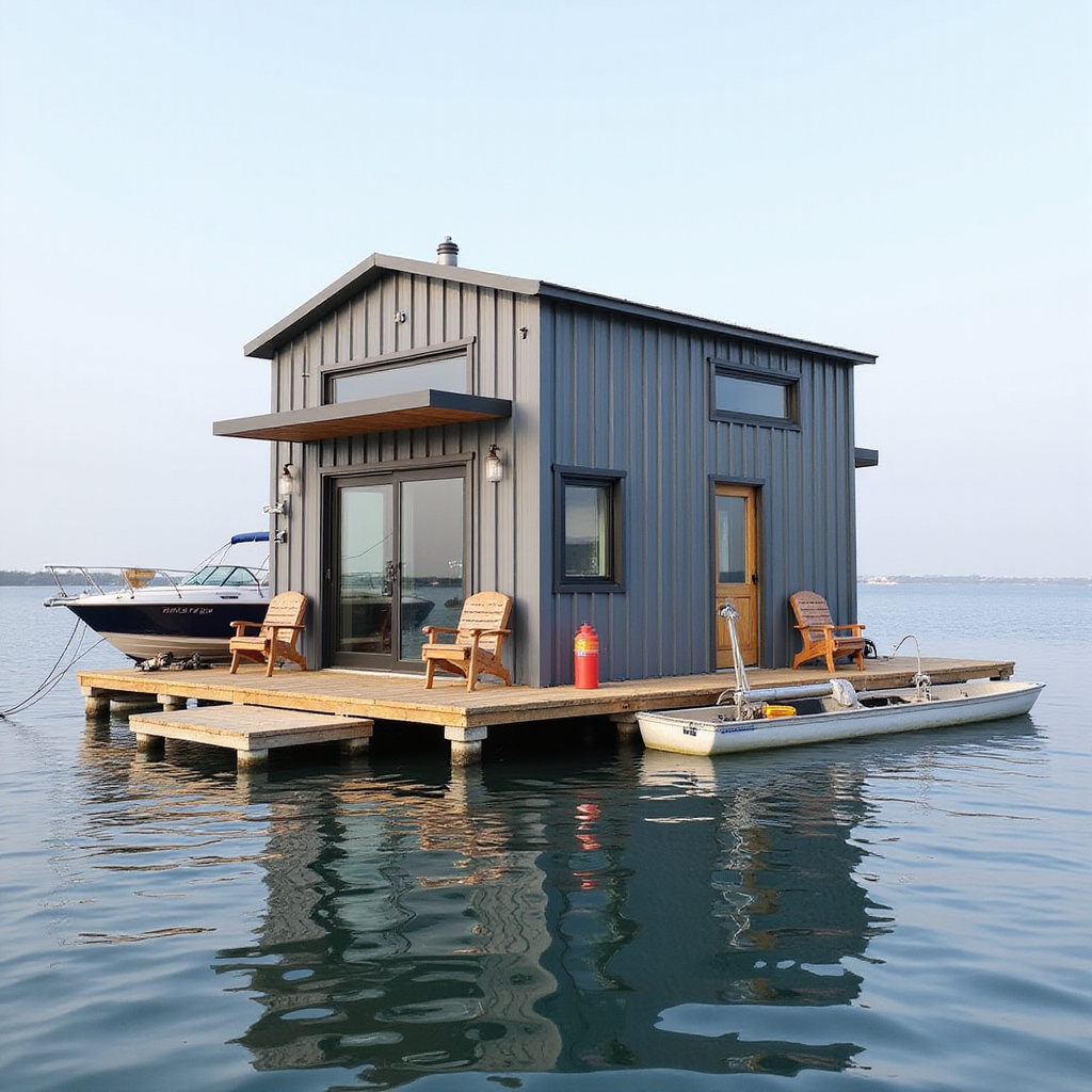 Floating Micro Barndominium on Water