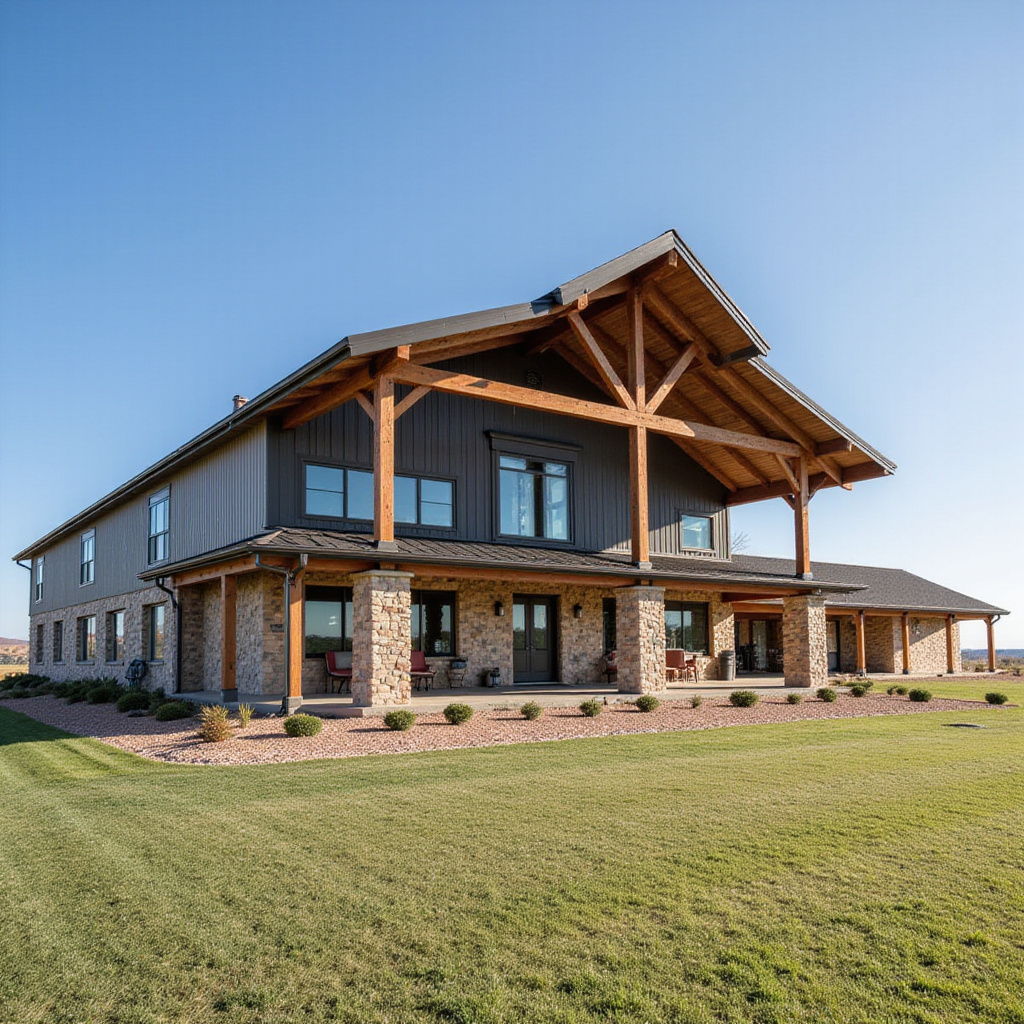 Rustic Texas Barndominium with Steel Frame