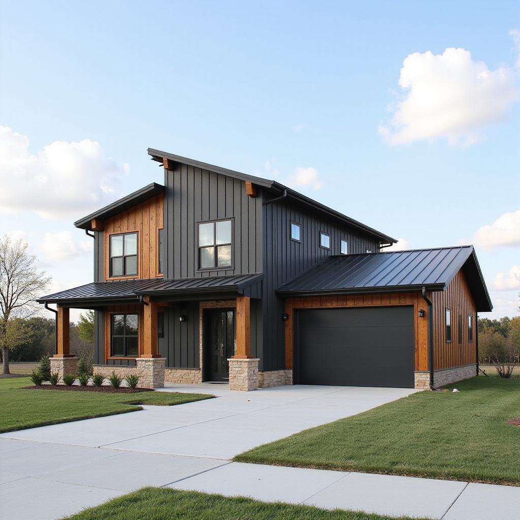 Dallas-Fort Worth Sleek Vertical-Siding Ranch Barndo