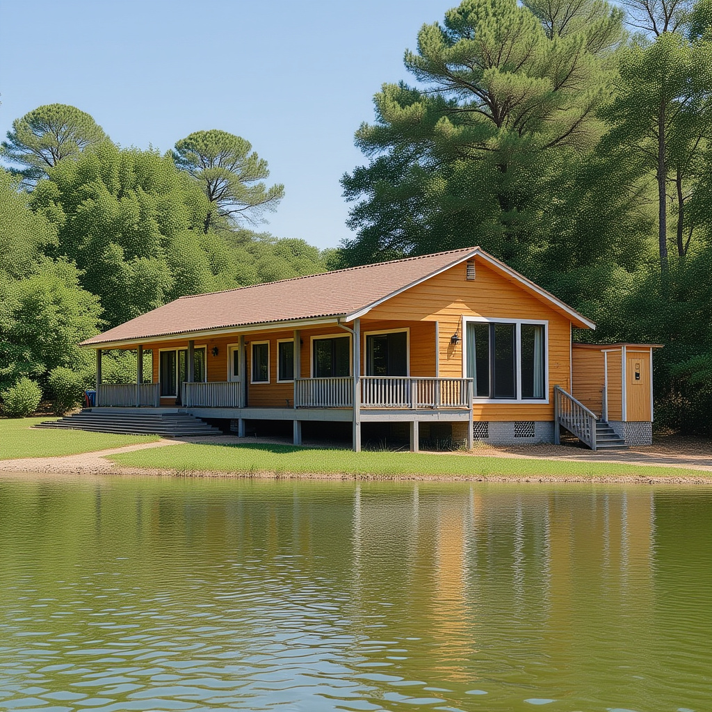 3. A Lakefront Barndominium Designed For Indoor-Outdoor Living